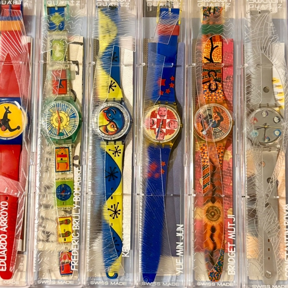 1996 Swatch Artist Collection Watch Set
